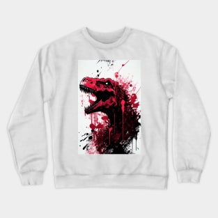 T Rex Ink Painting Crewneck Sweatshirt